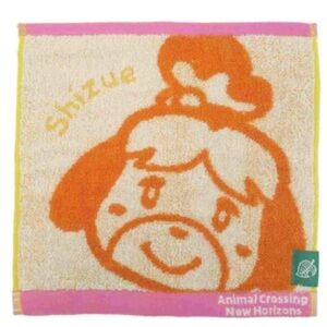 Animal Crossing Mini Face Towel Peeking Isabelle NWT